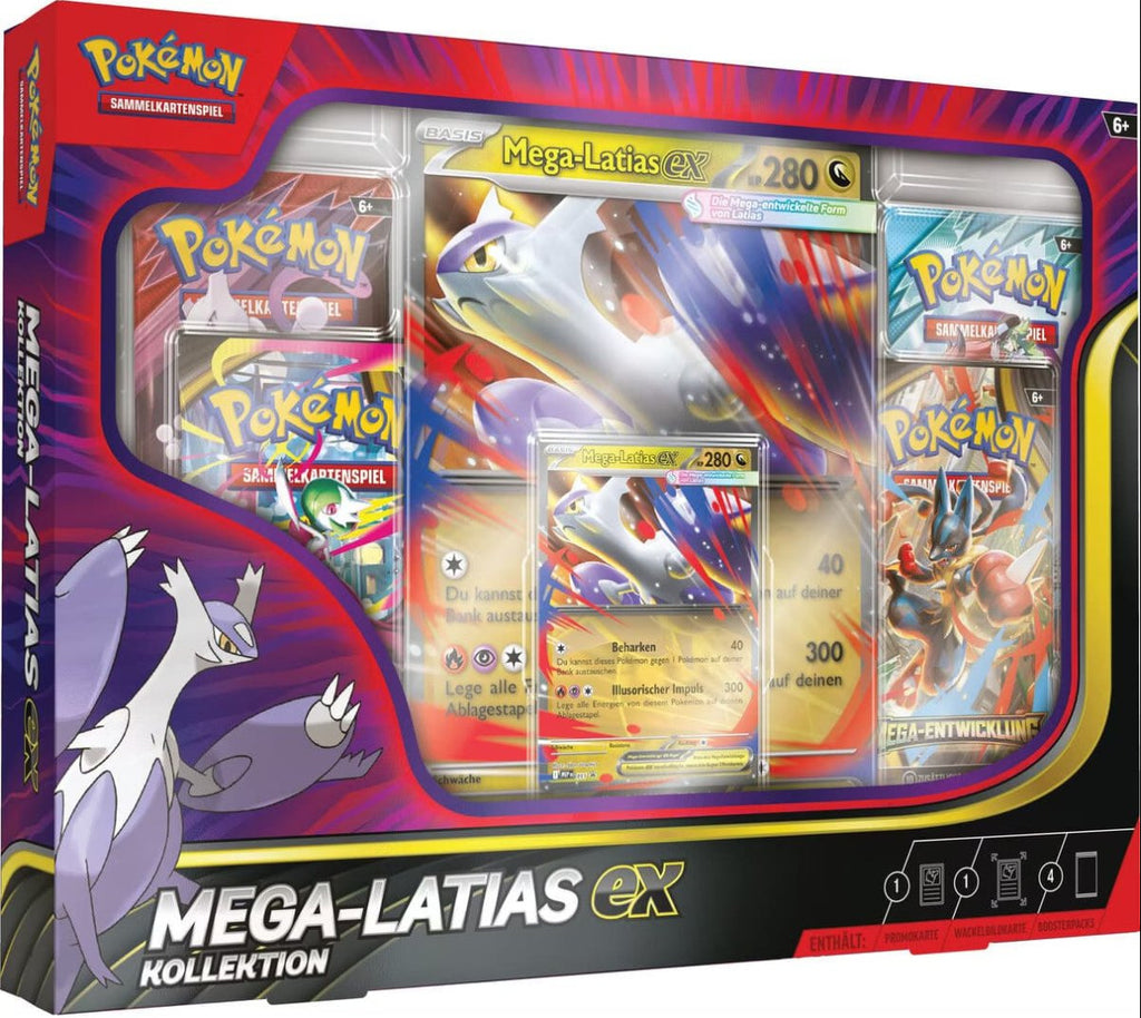 Pokémon Mega-Latias-ex Box Deutsch mit Promokarte, Jumbo-Karte und Boostern