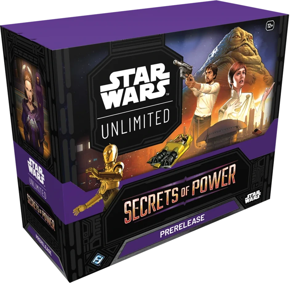 Star Wars Unlimited Secrets of Power Prerelease Box Englisch mit 6 Boostern und Promo-Karten