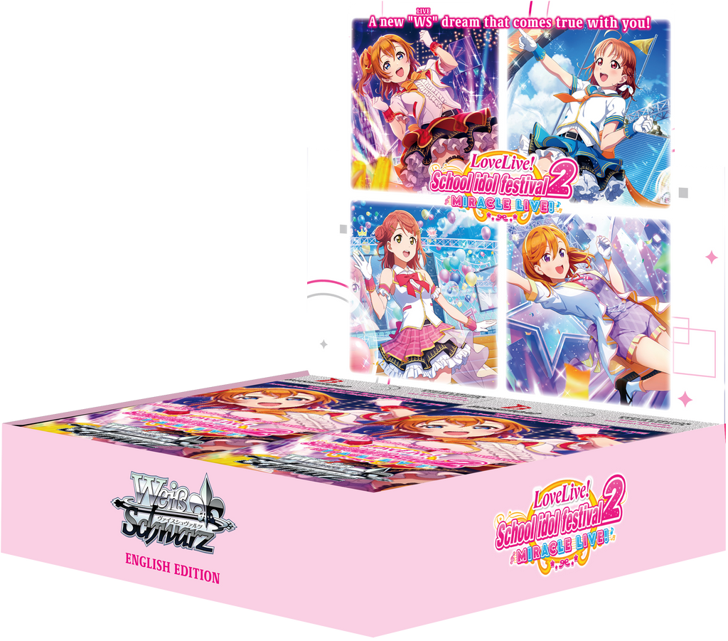 Weiß Schwarz Love Live School idol festival 2 MIRACLE LIVE Booster Display Englisch